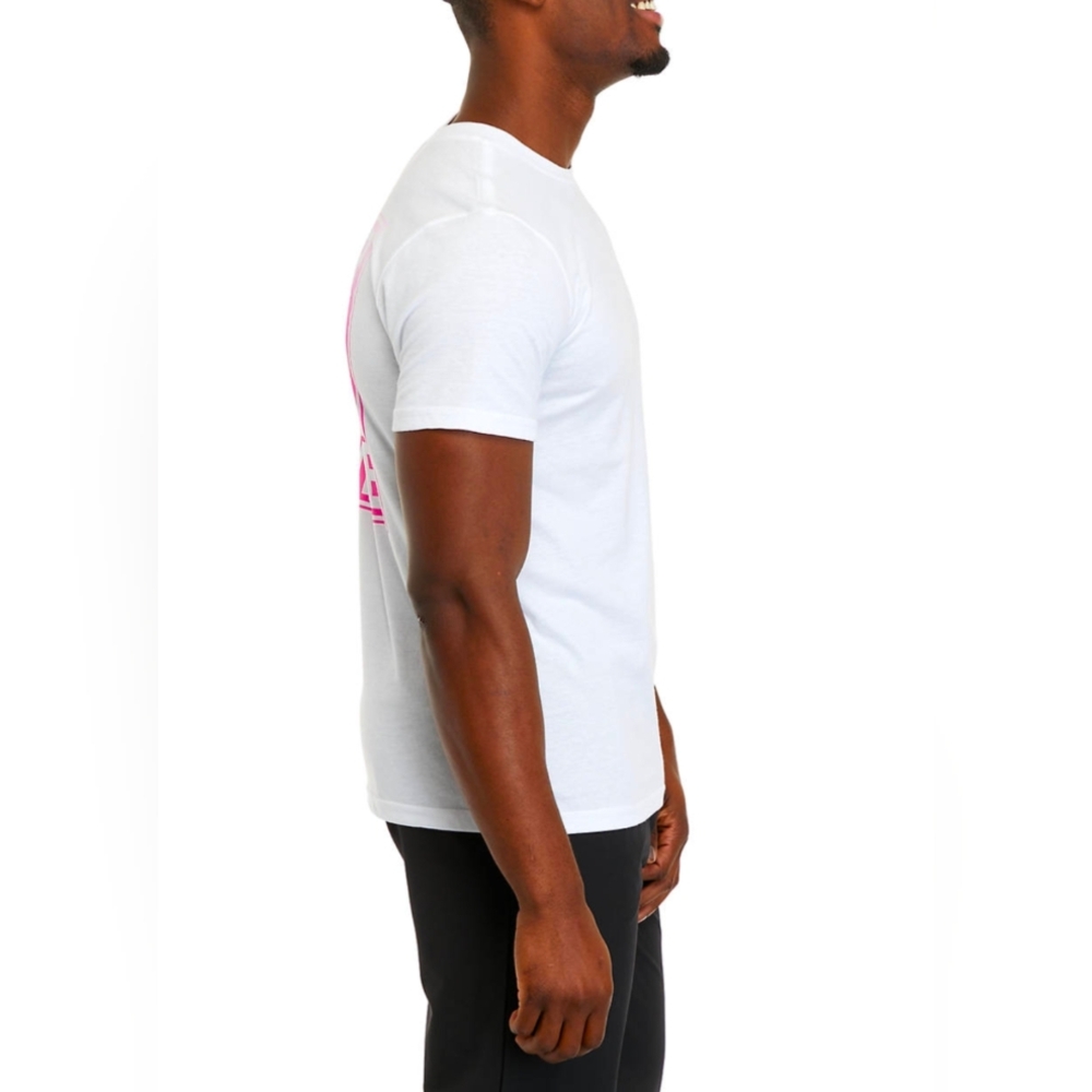 I Wear Pink For My Wife White T-Shirt with Pink Ribbon- Medium - Picture 2 of 6